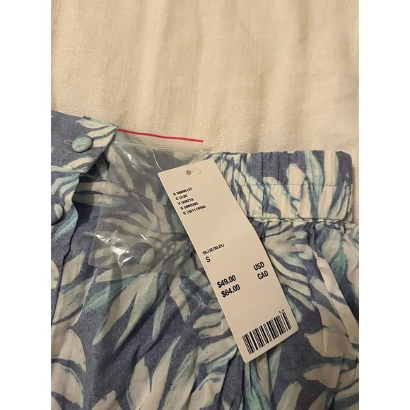 NWT Urban Outfitters Tropical Mini Skirt blue small - Picture 2 of 6